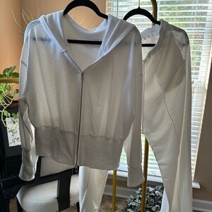 White leisure suit
